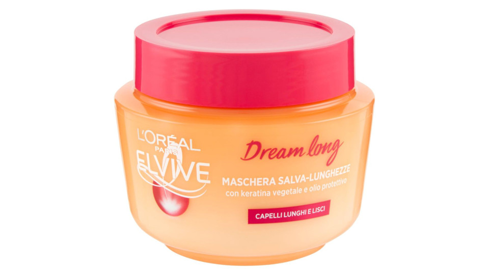 L'Oréal Paris Maschera Capelli Elvive Dream Long, per Capelli Lunghi e Danneggiati, 300 ml