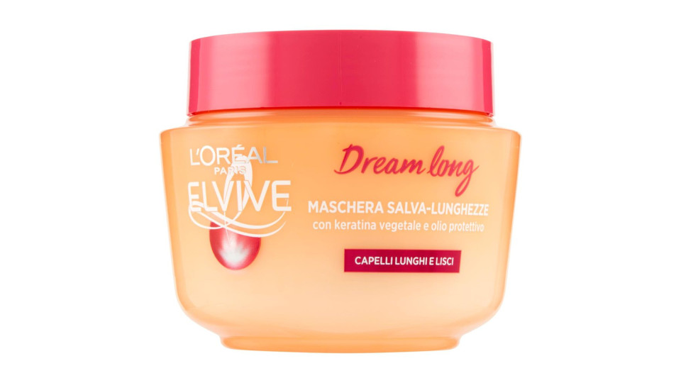 L'Oréal Paris Maschera Capelli Elvive Dream Long, per Capelli Lunghi e Danneggiati, 300 ml
