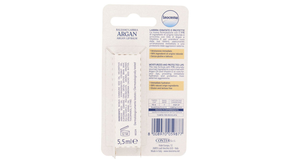 Leocrema Lip Balm Argan 5,5 ml