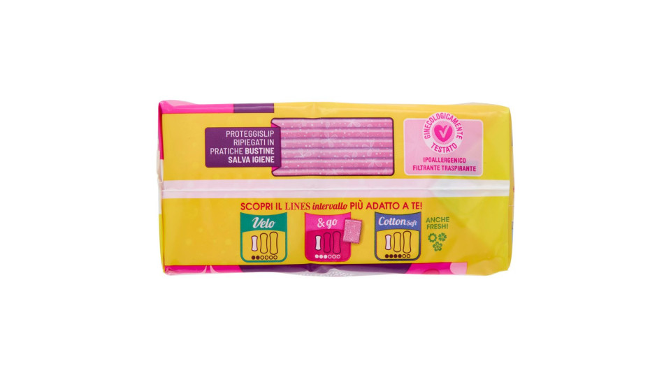 Lines intervallo & go Regular proteggislip ripiegati 40 + 4 pz