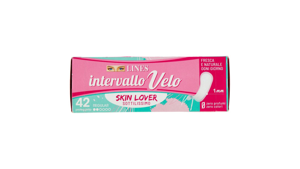 Lines intervallo Velo Skin Lover proteggislip Regular 42 pz