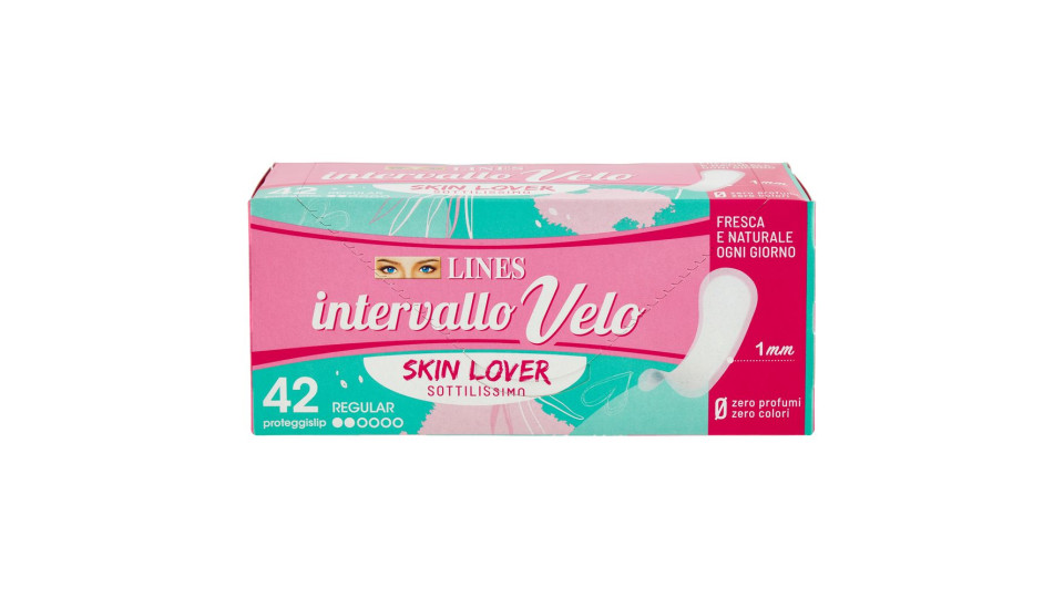 Lines intervallo Velo Skin Lover proteggislip Regular 42 pz