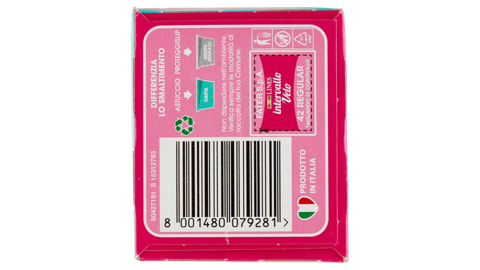 Lines intervallo Velo Skin Lover proteggislip Regular 42 pz