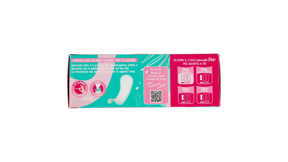 Lines intervallo Velo Skin Lover proteggislip Regular 42 pz