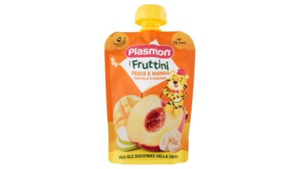 Plasmon i Fruttini Pesca e Mango con Mela e Banana 130 g