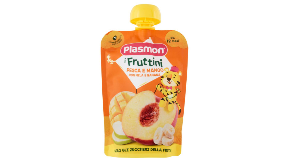 Plasmon i Fruttini Pesca e Mango con Mela e Banana 130 g