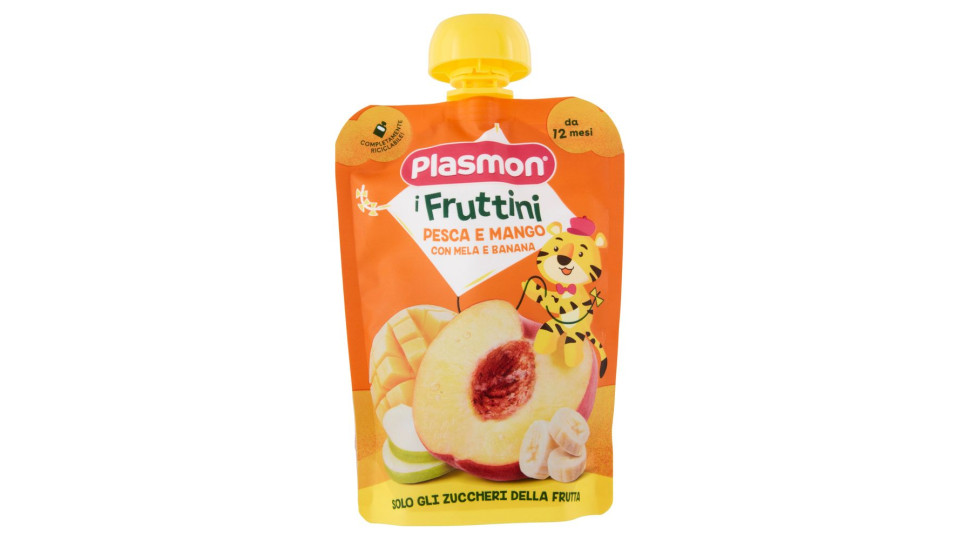 Plasmon i Fruttini Pesca e Mango con Mela e Banana 130 g