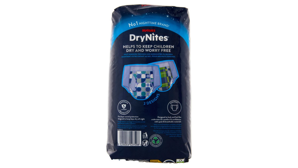 Huggies DryNites Pyjama Pants Age 8-13 30-48 Kg 9 pz