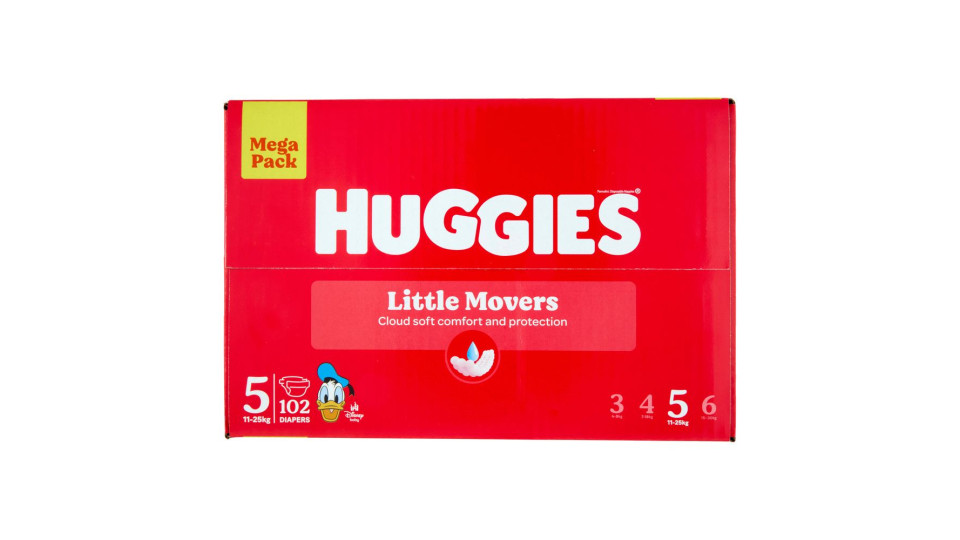 Huggies Little Movers Pannolini 5 11-25 Kg 42 pz