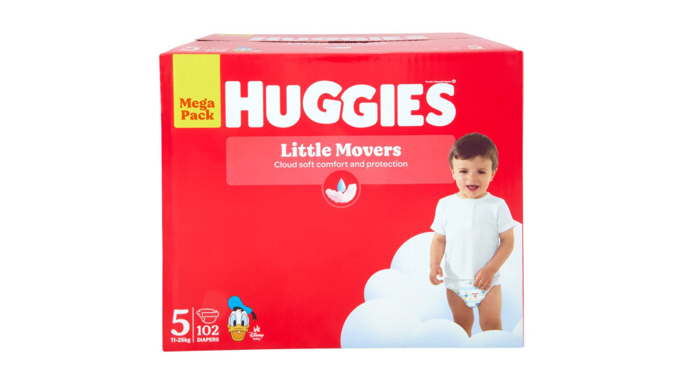Huggies Little Movers Pannolini 5 11-25 Kg 42 pz