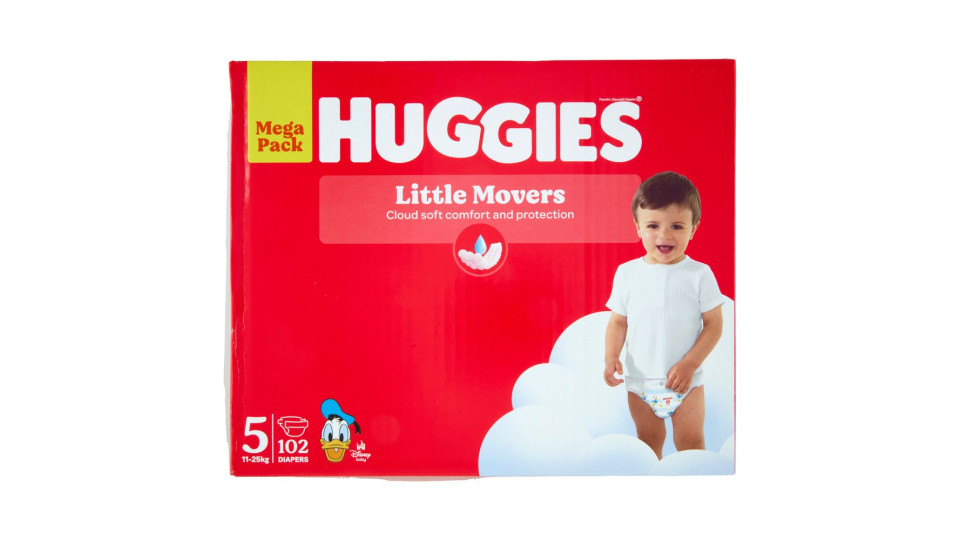 Huggies Little Movers Pannolini 5 11-25 Kg 42 pz