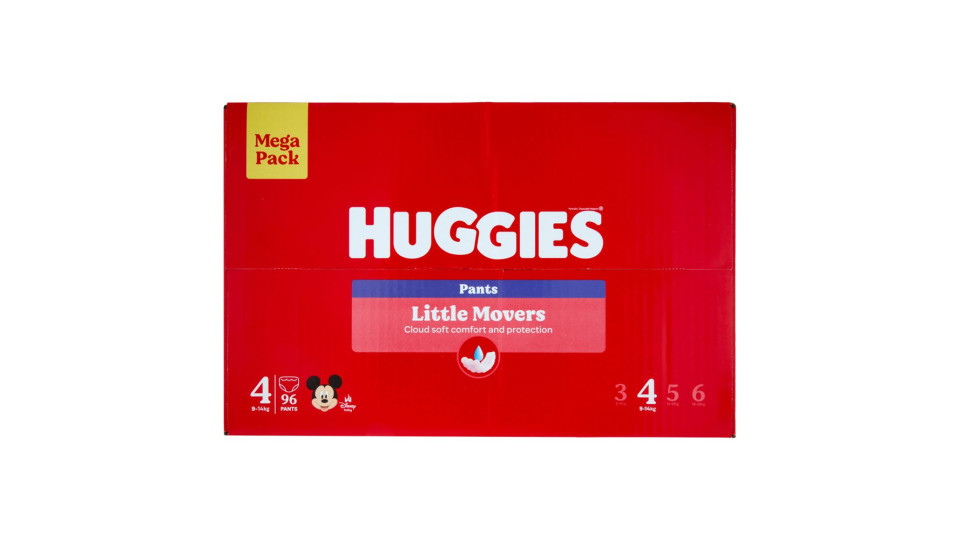 Huggies Little Movers Pants 4 9-14 Kg 36 pz