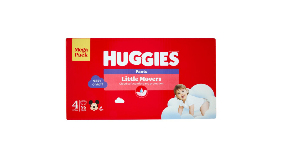 Huggies Little Movers Pants 4 9-14 Kg 36 pz