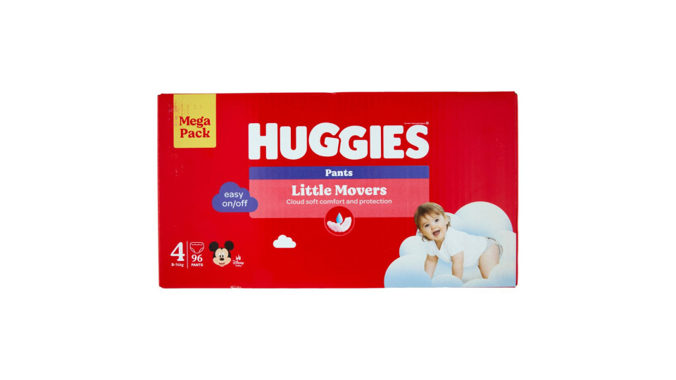 Huggies Little Movers Pants 4 9-14 Kg 36 pz