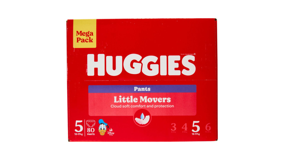 Huggies Little Movers Pants 5 12-17 Kg 34 pz