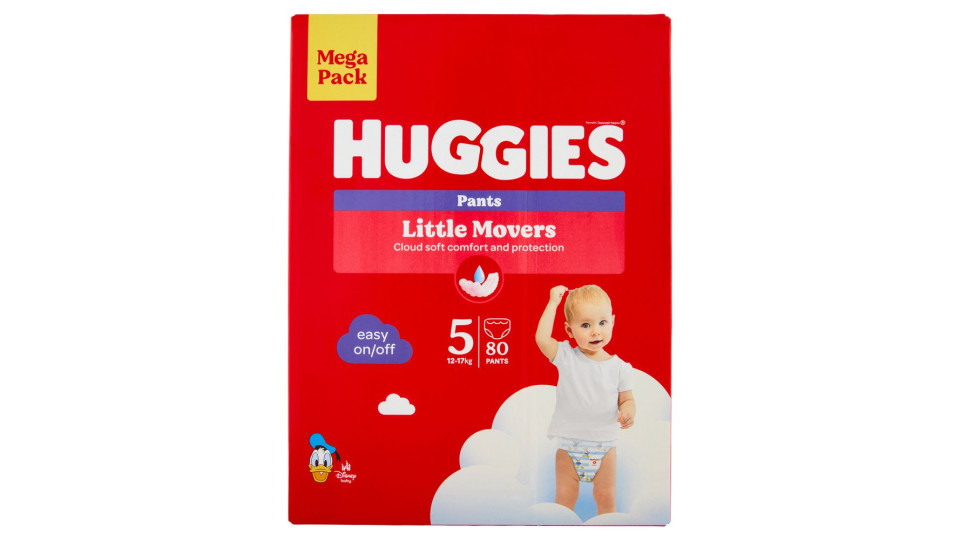 Huggies Little Movers Pants 5 12-17 Kg 34 pz