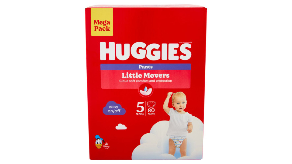 Huggies Little Movers Pants 5 12-17 Kg 34 pz