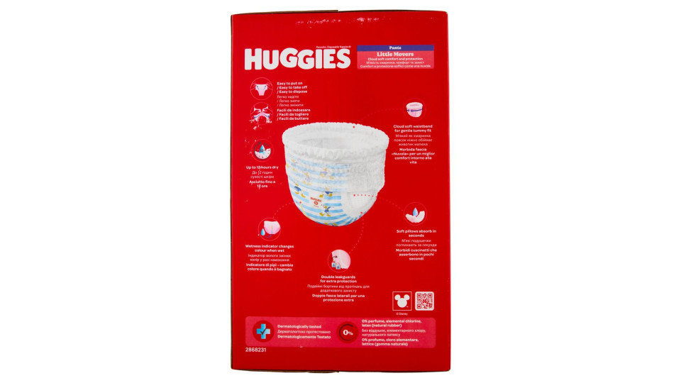 Huggies Little Movers Pants 5 12-17 Kg 34 pz