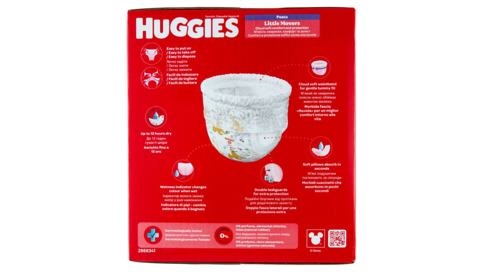 Huggies Little Movers Pants 6 15-25 Kg 30 pz