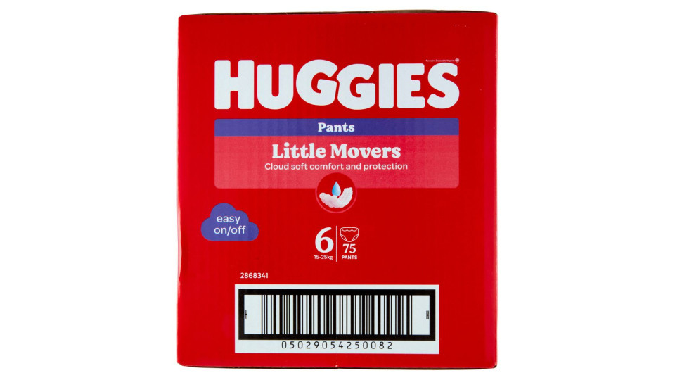 Huggies Little Movers Pants 6 15-25 Kg 30 pz