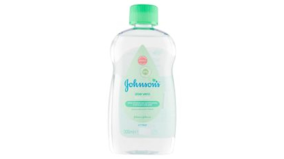 Johnson's Baby Olio Aloe Vera, Testato Da Pediatri E Dermatologi, 300ml