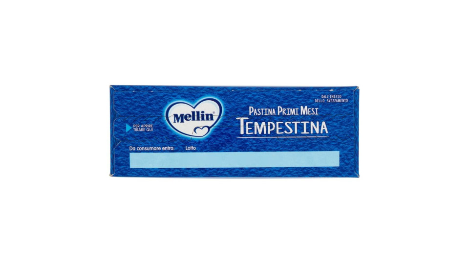 MELLIN Pastina 100% Naturale Tempestina con farina Grano Tenero 320 g