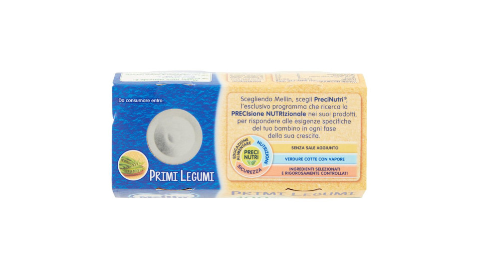 Mellin Primi Legumi 100% Naturale Omogeneizzato 2 x 80 g