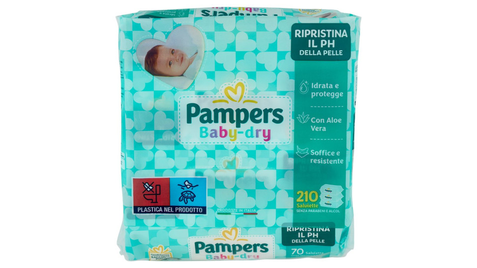 Pampers Baby-dry Salviette 420 pz