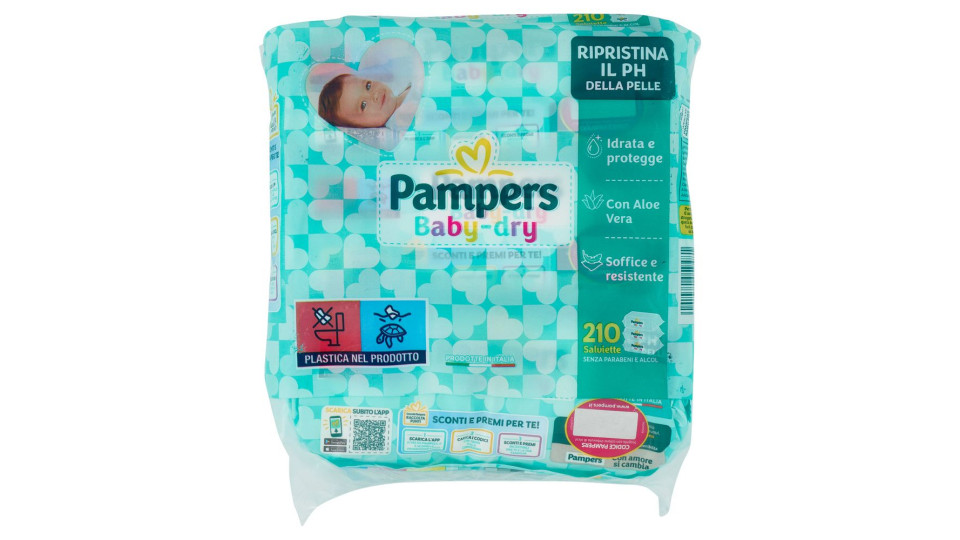 Pampers Baby-dry Salviette 420 pz