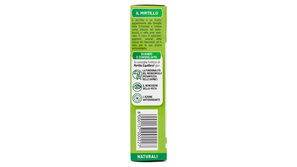 Equilibra Mirtillo Vista e Microcircolo 60 Capsule Vegetali 26 g