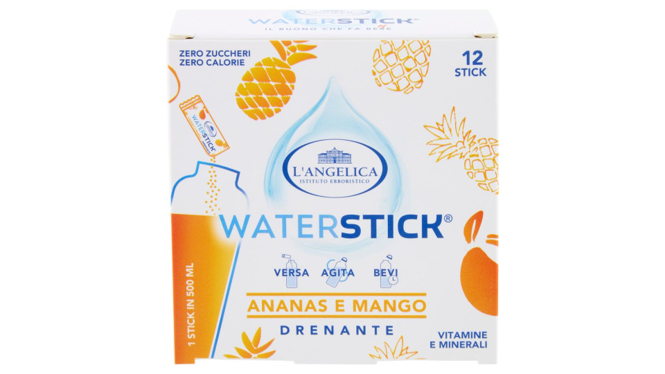 L'Angelica Waterstick Ananas e Mango Drenante 12 x 2 g