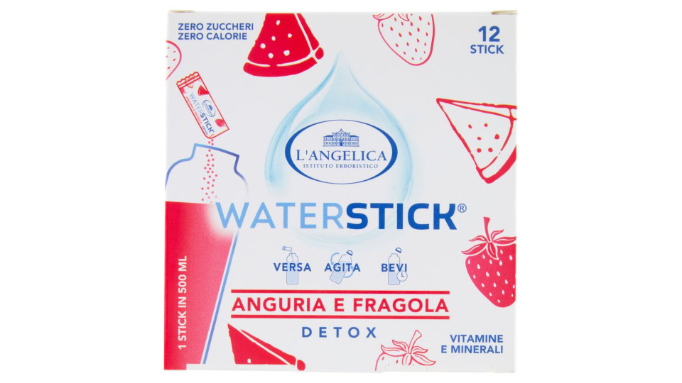 L'Angelica Waterstick Anguria e Fragola Detox 12 x 2 g