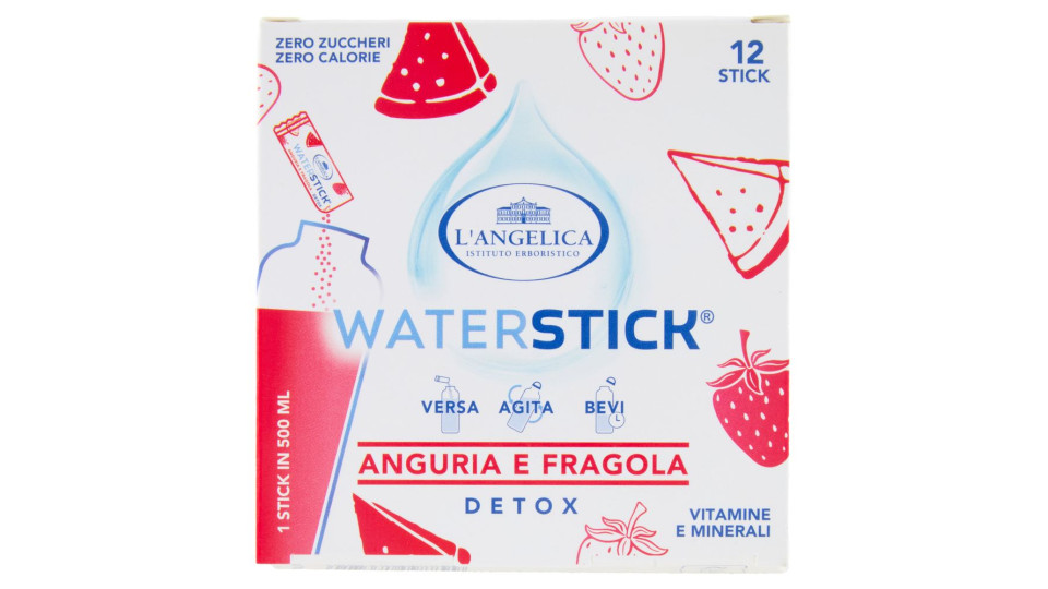 L'Angelica Waterstick Anguria e Fragola Detox 12 x 2 g