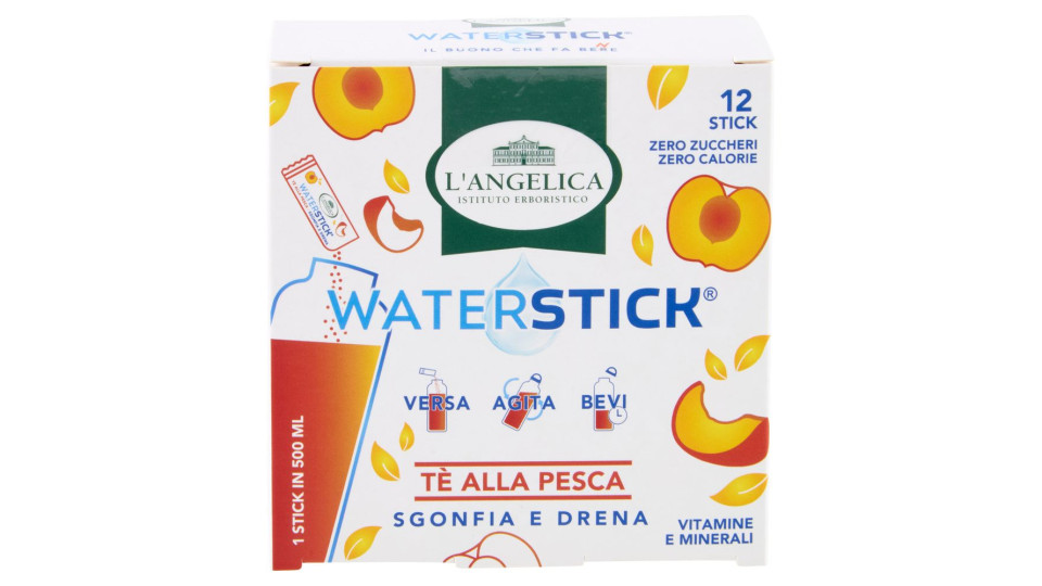 L'Angelica Waterstick Tè alla Pesca Sgonfia e Drena 12 x 2 g