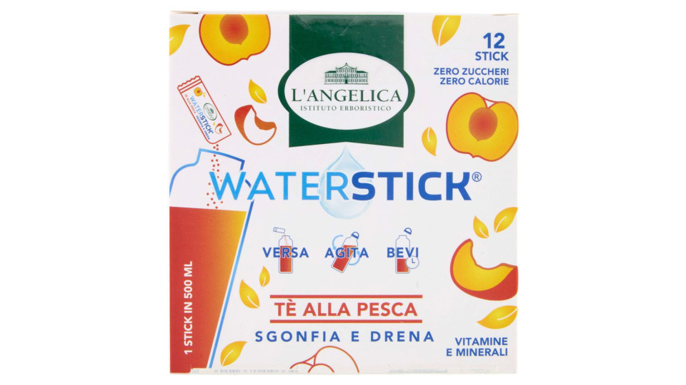 L'Angelica Waterstick Tè alla Pesca Sgonfia e Drena 12 x 2 g
