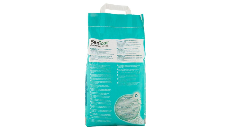 Sanicat Clumping White Lettiera agglomerante bianca 8 L