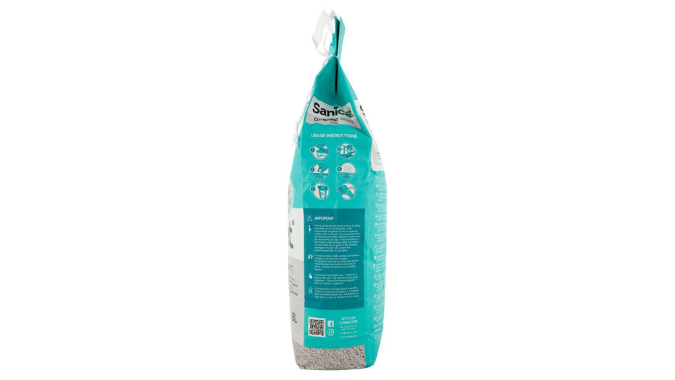 Sanicat Clumping White Lettiera agglomerante bianca 8 L