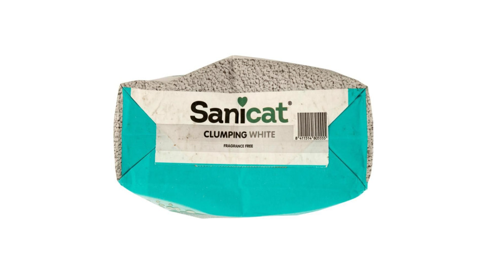 Sanicat Clumping White Lettiera agglomerante bianca 8 L