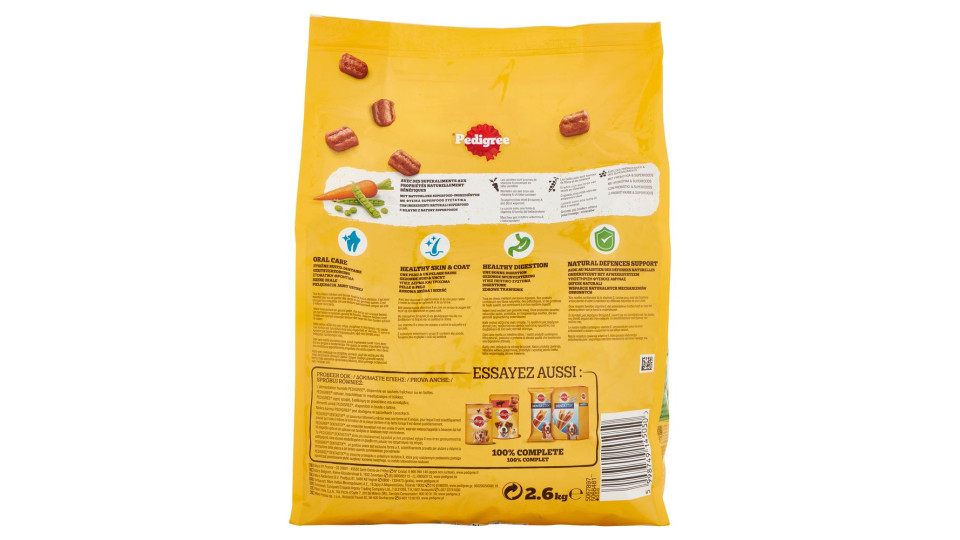 Pedigree Cibo Secco Cane Adulto Manzo Verdure 2.6Kg