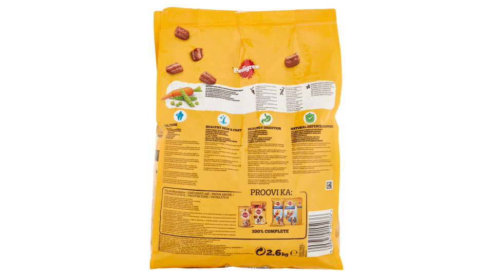 Pedigree Cibo Secco Cane Adulto Pollame Verdure 2.6Kg