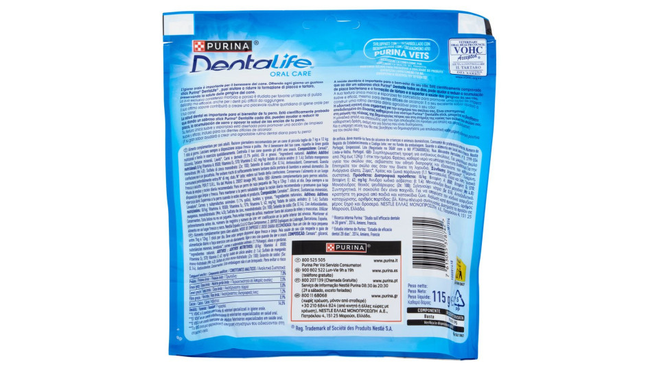 PURINA DENTALIFE Small Busta 7 Sticks 115 g