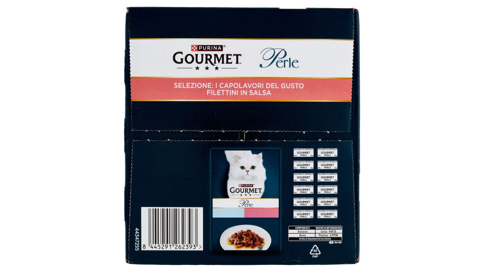 PURINA GOURMET Perle I Capolavori del Gusto Pollo, Vitello, Salmone, Pesce dell'Oceano 24x85g