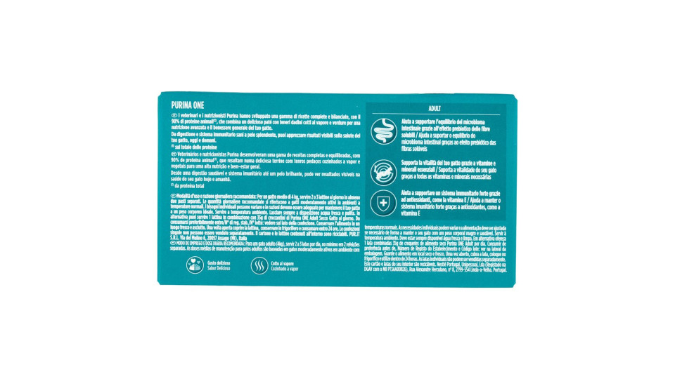 PURINA ONE Adult Terrine Pollo e Carote, Salmone e Carote 4 x 85g