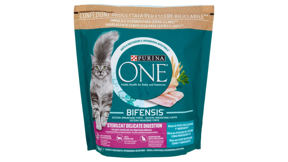 PURINA ONE Bifensis Sterilcat Delicate Pesce dell'Oceano 1,5 kg