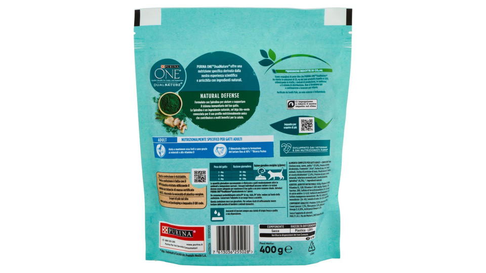 PURINA ONE DualNature Adult Pollo 400g