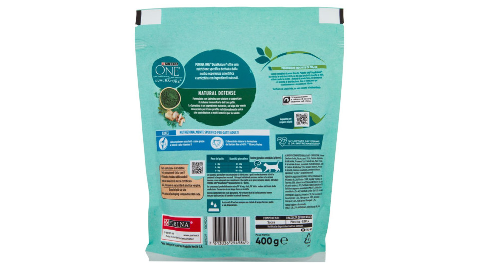 PURINA ONE DualNature Adult Salmone 400g