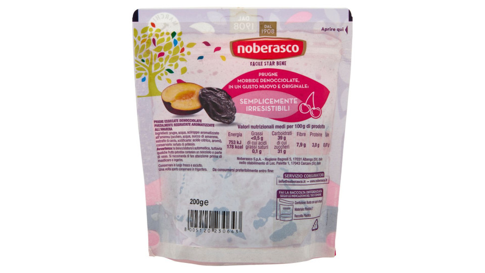 noberasco Viva la Prugna Aromatizzata all'Amarena 200 g