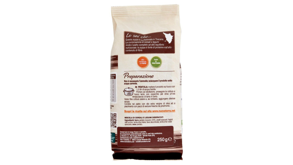 Nuova Terra La Tradizione Zuppa Contadina con Farro di Toscana 250 g
