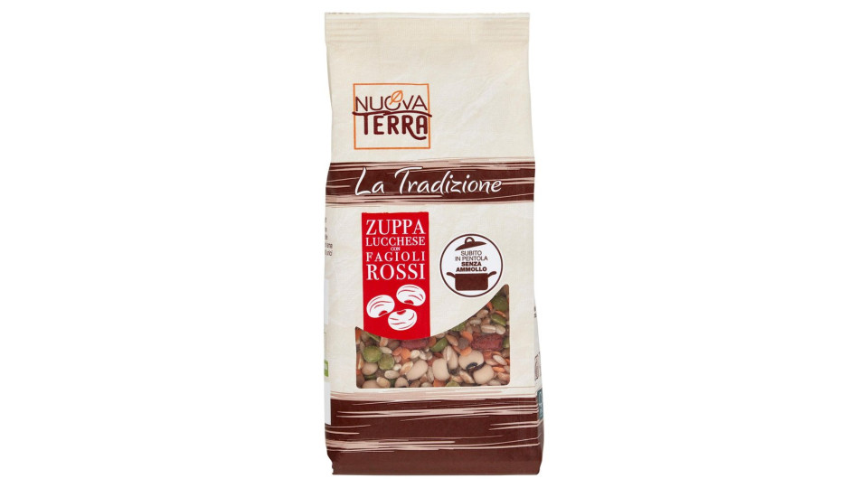 Nuova Terra La Tradizione Zuppa Lucchese con Fagioli Rossi 250 g