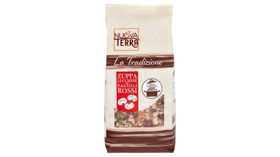 Nuova Terra La Tradizione Zuppa Lucchese con Fagioli Rossi 250 g